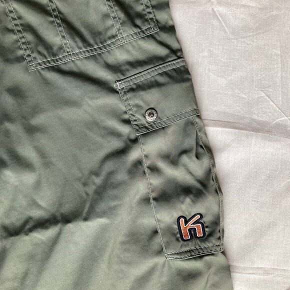 Vintage Y2K KIK WEAR Nylon Cargo Pants Size 28 Streetwear - Picture 5 of 10